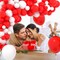Red White Balloon Arch Garland Kit - 122PCS Red White Balloons Garland Red and White Balloon Arch